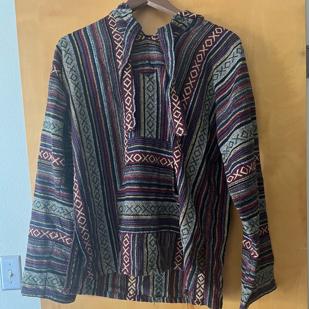 Patterned hoodie
